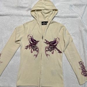 Harley Davidson Women’s zip up sweater